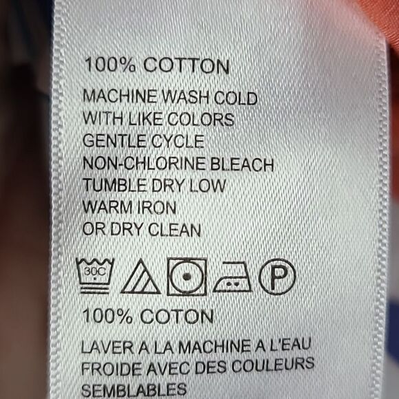 Tommy Bahama Ladies Aqua Blue Seaside Stripe Sleeveless Tunic Blouse Summer Top - Picture 8 of 11